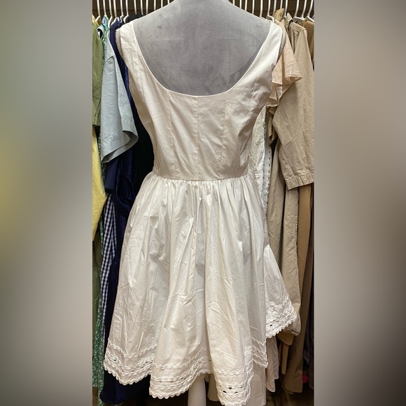 NWT J crew fit and flare mini dress with rickrack trim - Picture 6 of 7